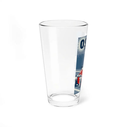 Motorsport Poster 86 - Pint Glass 16oz-Go Mug Yourself