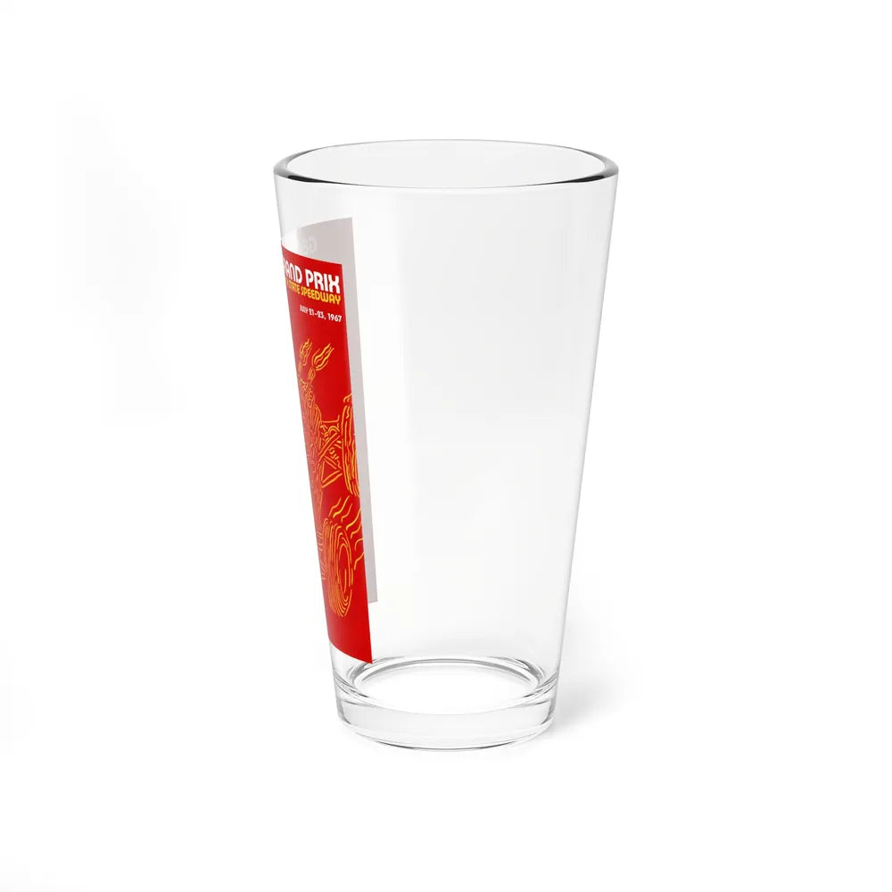 Motorsport Poster 88 - Pint Glass 16oz-Go Mug Yourself