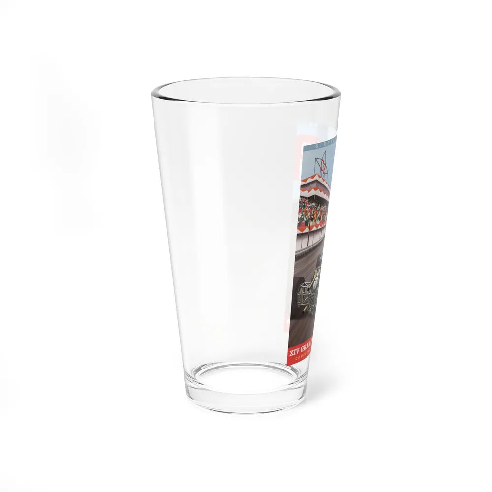 Motorsport Poster 92 - Pint Glass 16oz-Go Mug Yourself