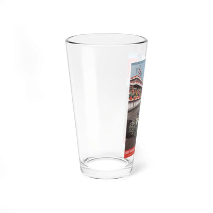 Motorsport Poster 92 - Pint Glass 16oz-Go Mug Yourself