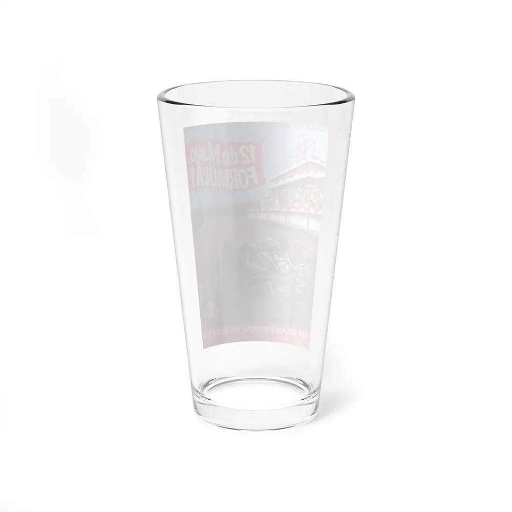 Motorsport Poster 92 - Pint Glass 16oz-Go Mug Yourself