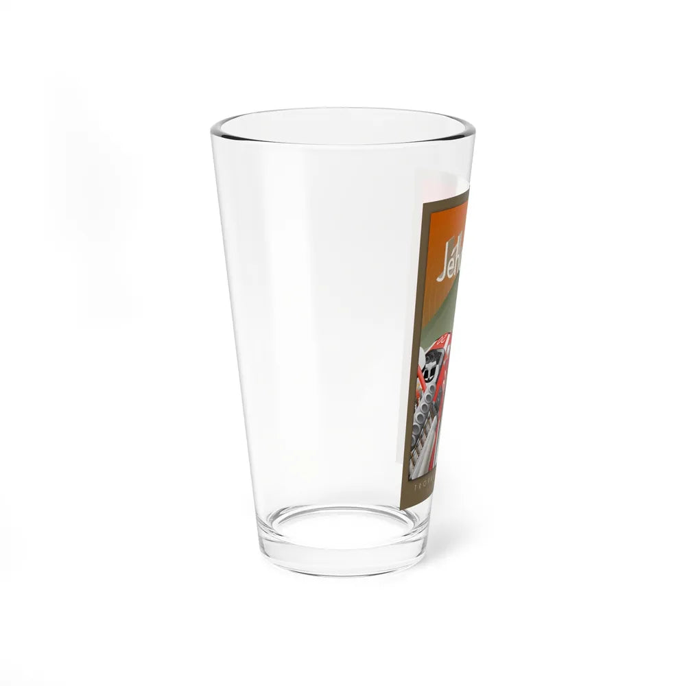 Motorsport Poster 93 - Pint Glass 16oz-Go Mug Yourself