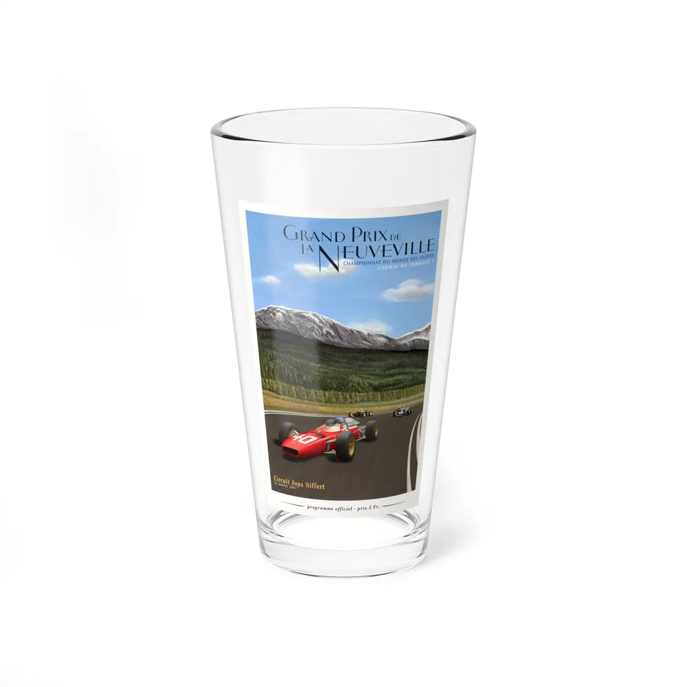 Motorsport Poster 94 - Pint Glass 16oz-16oz-Go Mug Yourself