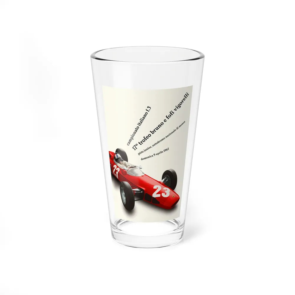 Motorsport Poster 96 - Pint Glass 16oz-16oz-Go Mug Yourself