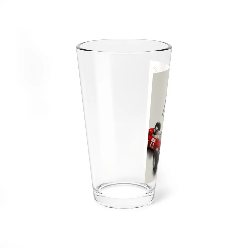 Motorsport Poster 96 - Pint Glass 16oz-Go Mug Yourself