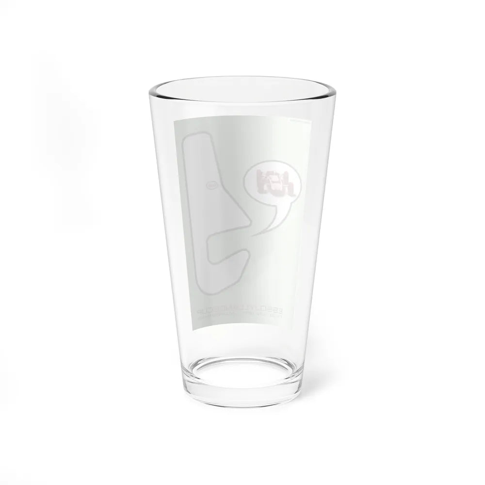 Motorsport Poster 98 - Pint Glass 16oz-Go Mug Yourself