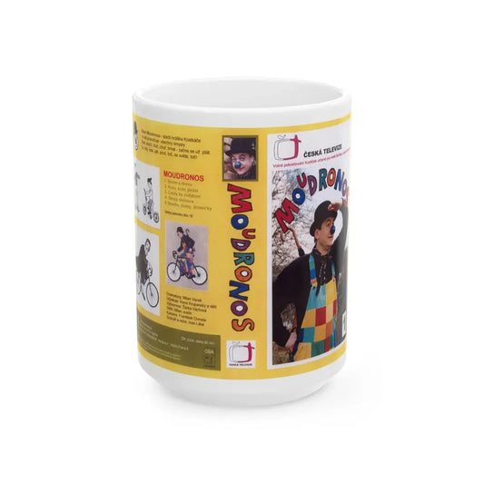 MOUDRONOS (VHS COVER) - White Coffee Mug 15oz - Go Mug Yourself