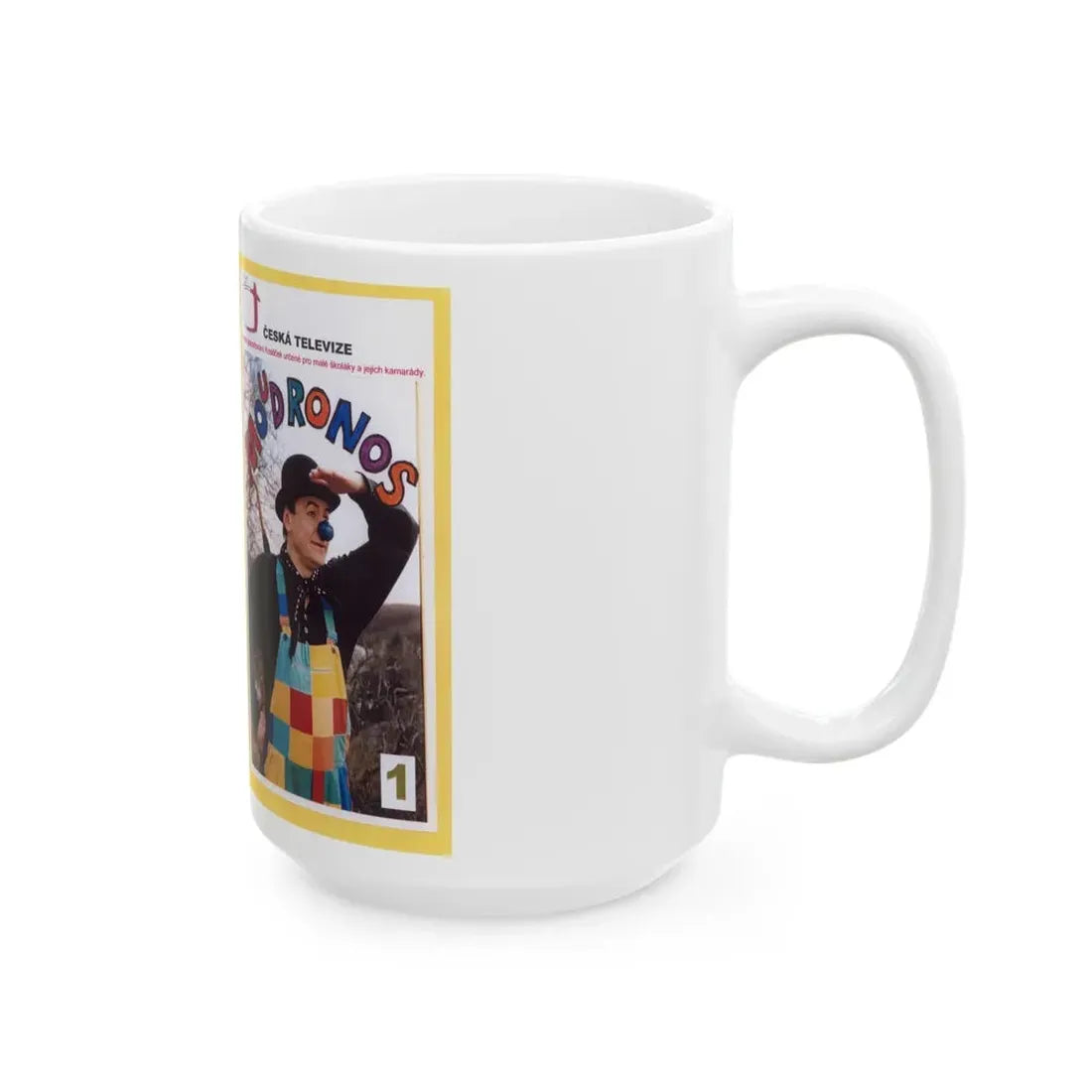 MOUDRONOS (VHS COVER) - White Coffee Mug - Go Mug Yourself