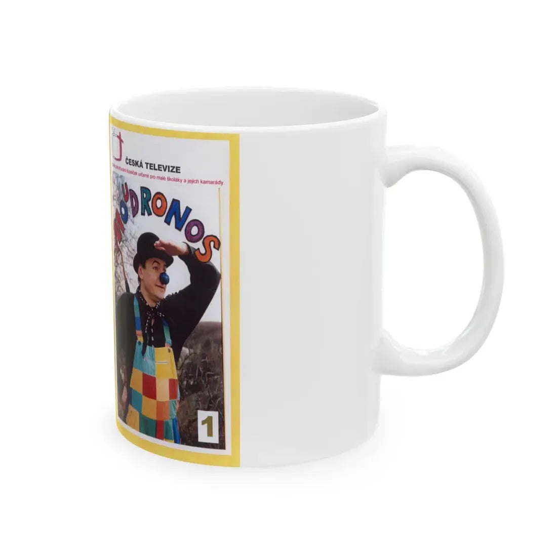 MOUDRONOS (VHS COVER) - White Coffee Mug - Go Mug Yourself