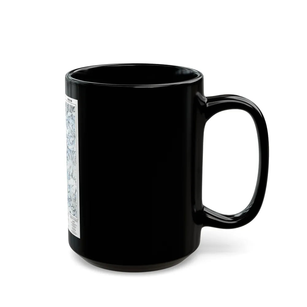 Mount Everest (1988) (Map) Black Coffee Mug-Go Mug Yourself