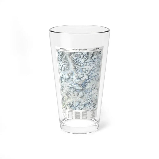 Mount Everest (1988) (Map) Pint Glass 16oz 16oz - Go Mug Yourself