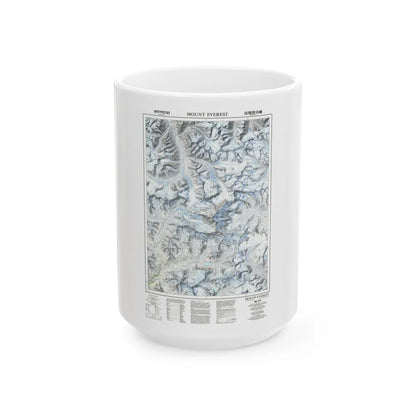 Mount Everest (1988) (Map) White Coffee Mug-15oz-Go Mug Yourself