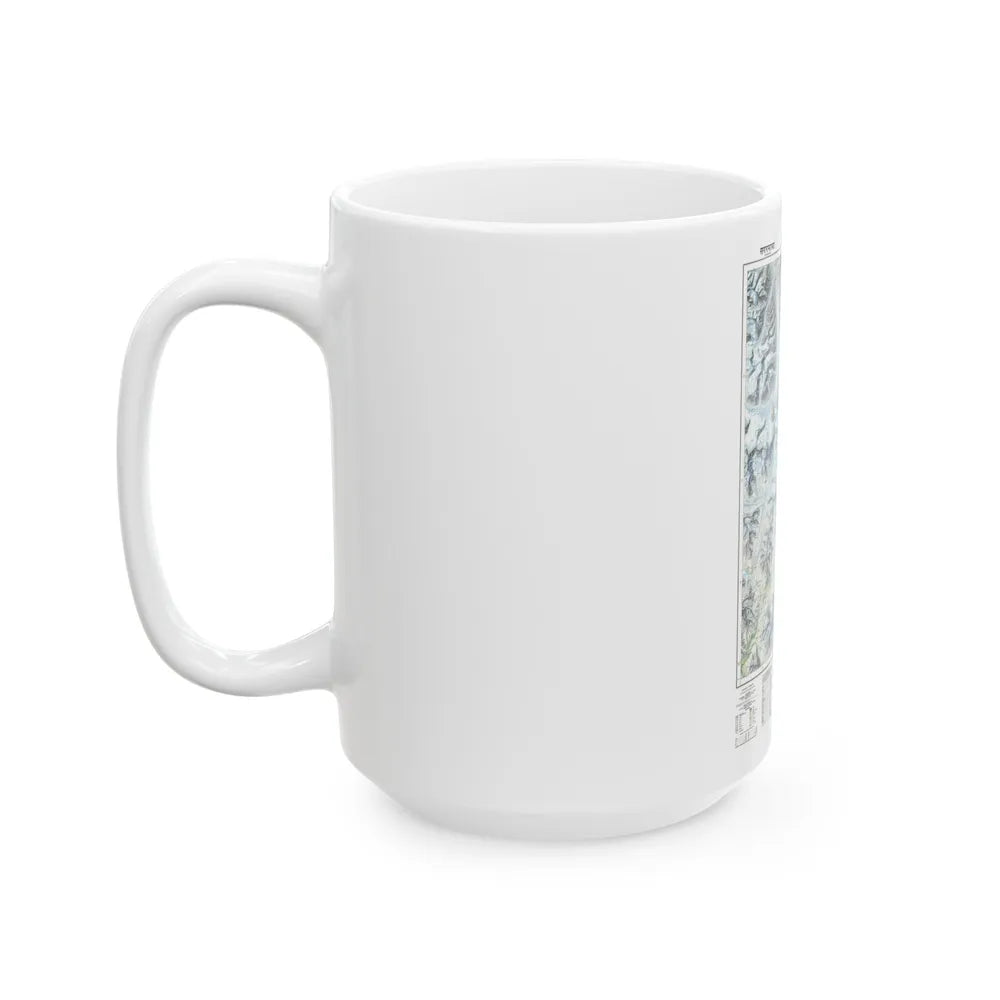 Mount Everest (1988) (Map) White Coffee Mug-Go Mug Yourself