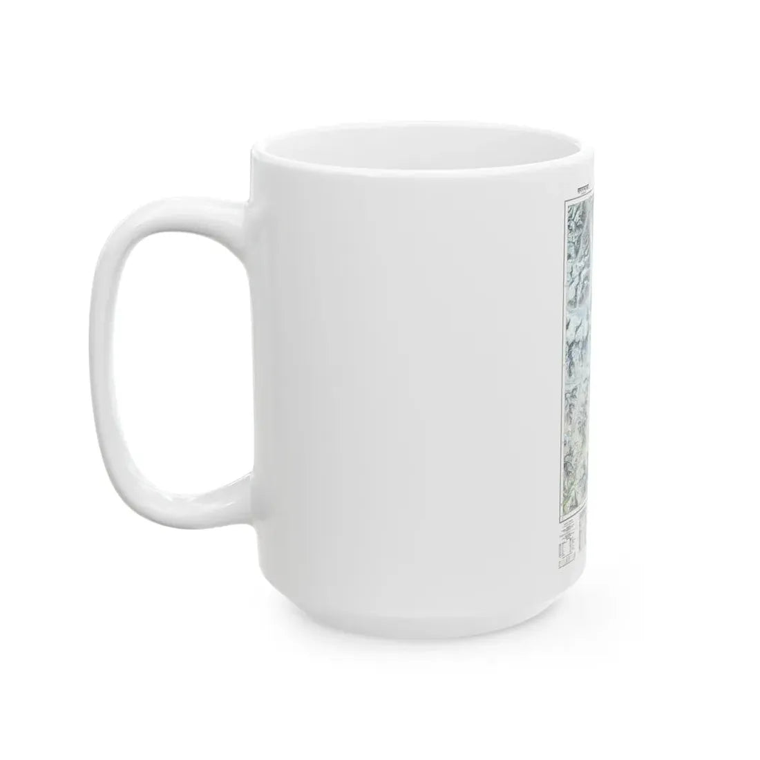Mount Everest (1988) (Map) White Coffee Mug - Go Mug Yourself