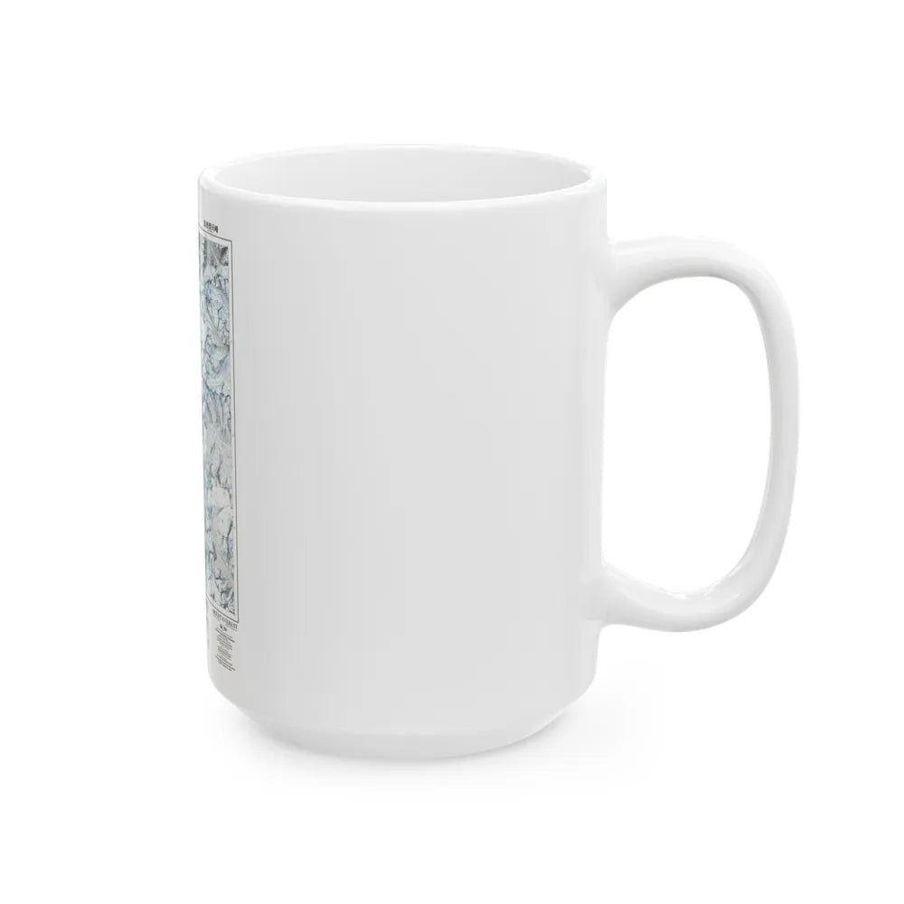 Mount Everest (1988) (Map) White Coffee Mug-Go Mug Yourself