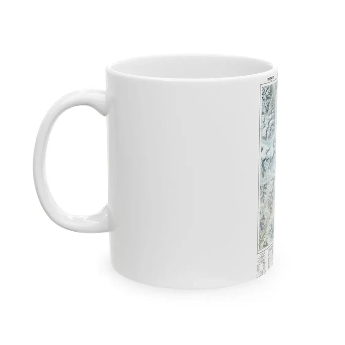 Mount Everest (1988) (Map) White Coffee Mug - Go Mug Yourself