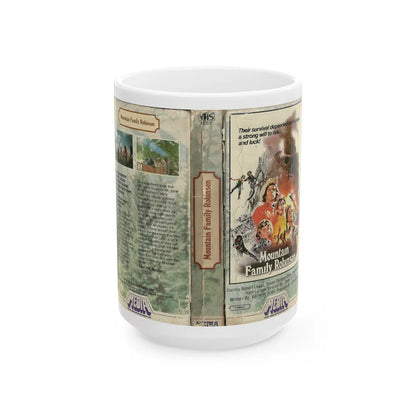 MOUNTAIN FAMILY ROBINSON (VHS COVER) - White Coffee Mug-15oz-Go Mug Yourself