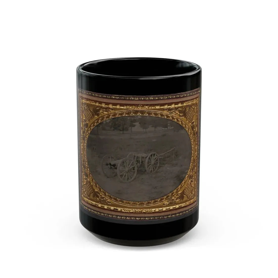 Mountain Howitzer Of The 5th Ohio Cavalry Company (U.S. Civil War) Black Coffee Mug 15oz - Go Mug Yourself