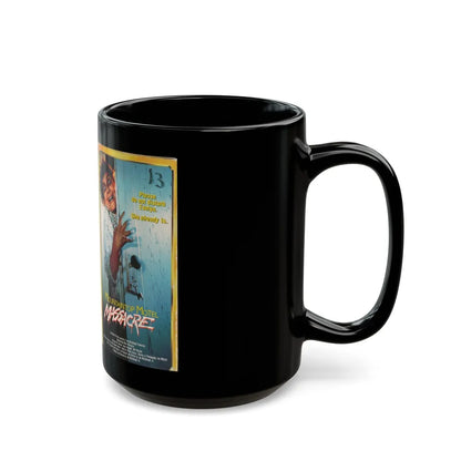 MOUNTAIN MOTEL MASSACRE (VHS COVER) - Black Coffee Mug-Go Mug Yourself