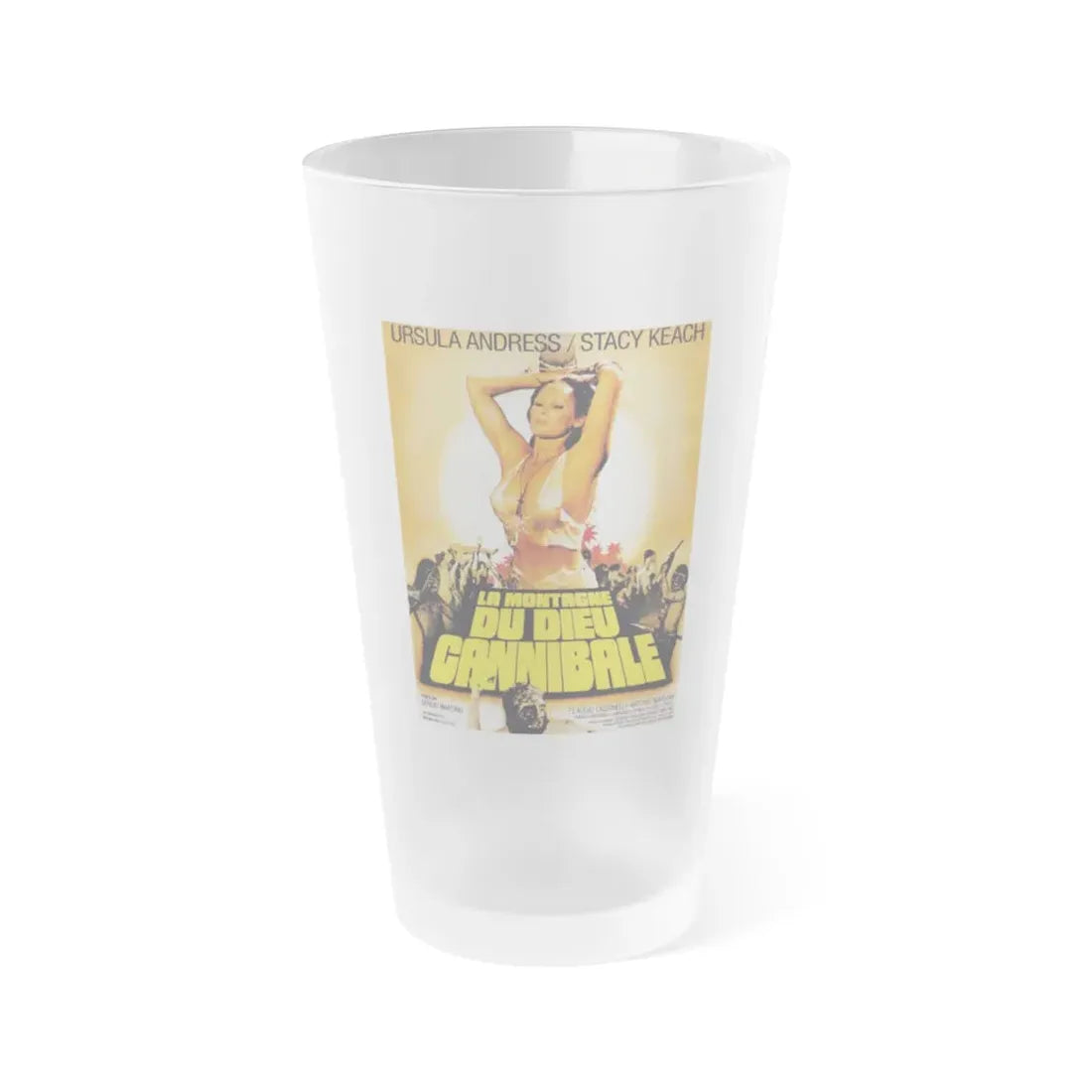 MOUNTAIN OF THE CANNIBAL GOD (3) 1978 Movie Poster - Frosted Pint Glass 16oz Default Title - Go Mug Yourself