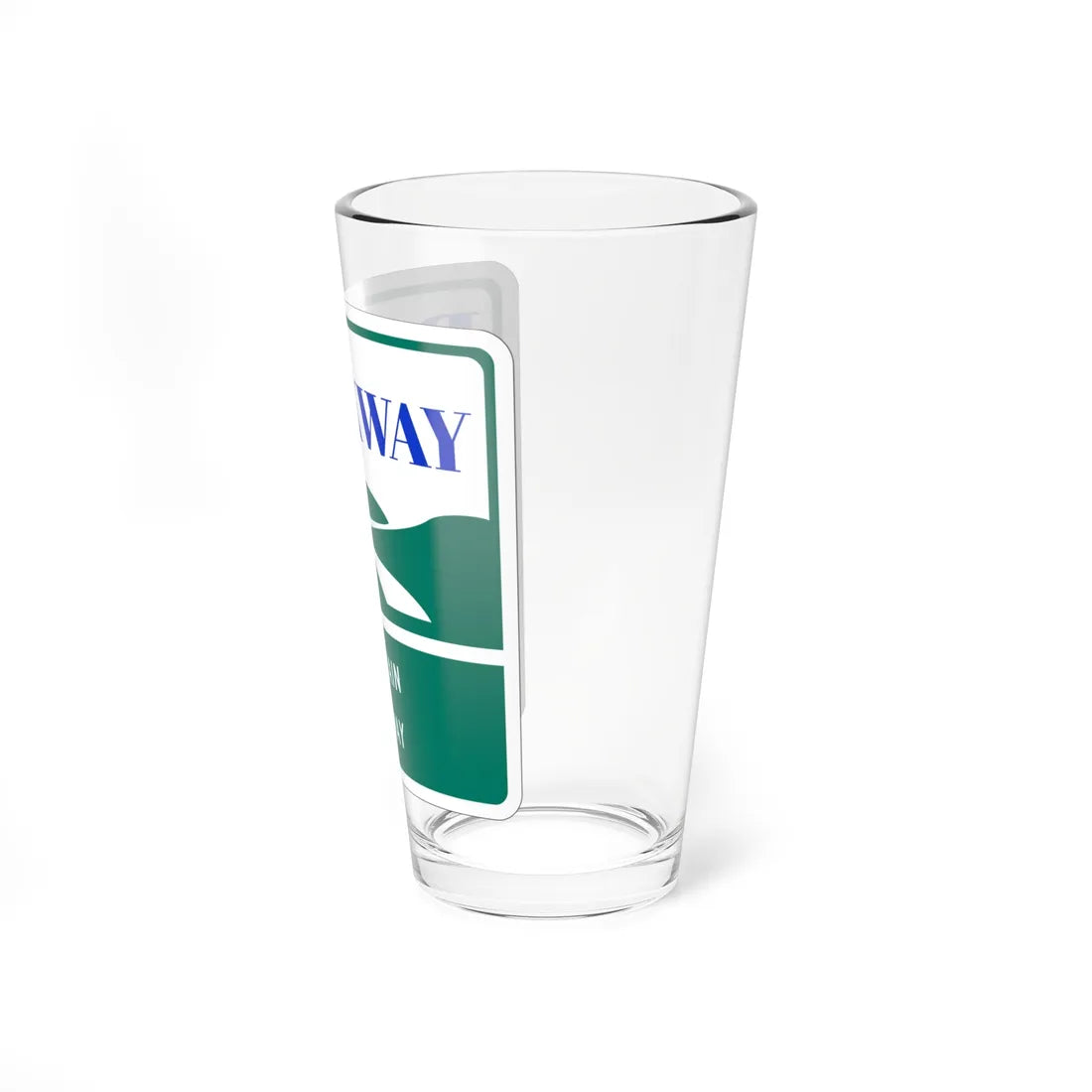 Mountain Parkway Backway shield (Virginia) (Road Sign) Pint Glass 16oz - Go Mug Yourself