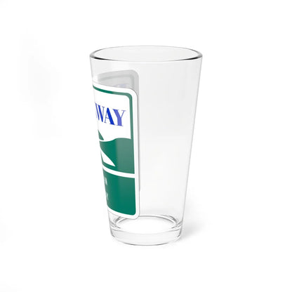 Mountain Parkway Backway shield (Virginia) (Road Sign) Pint Glass 16oz - Go Mug Yourself
