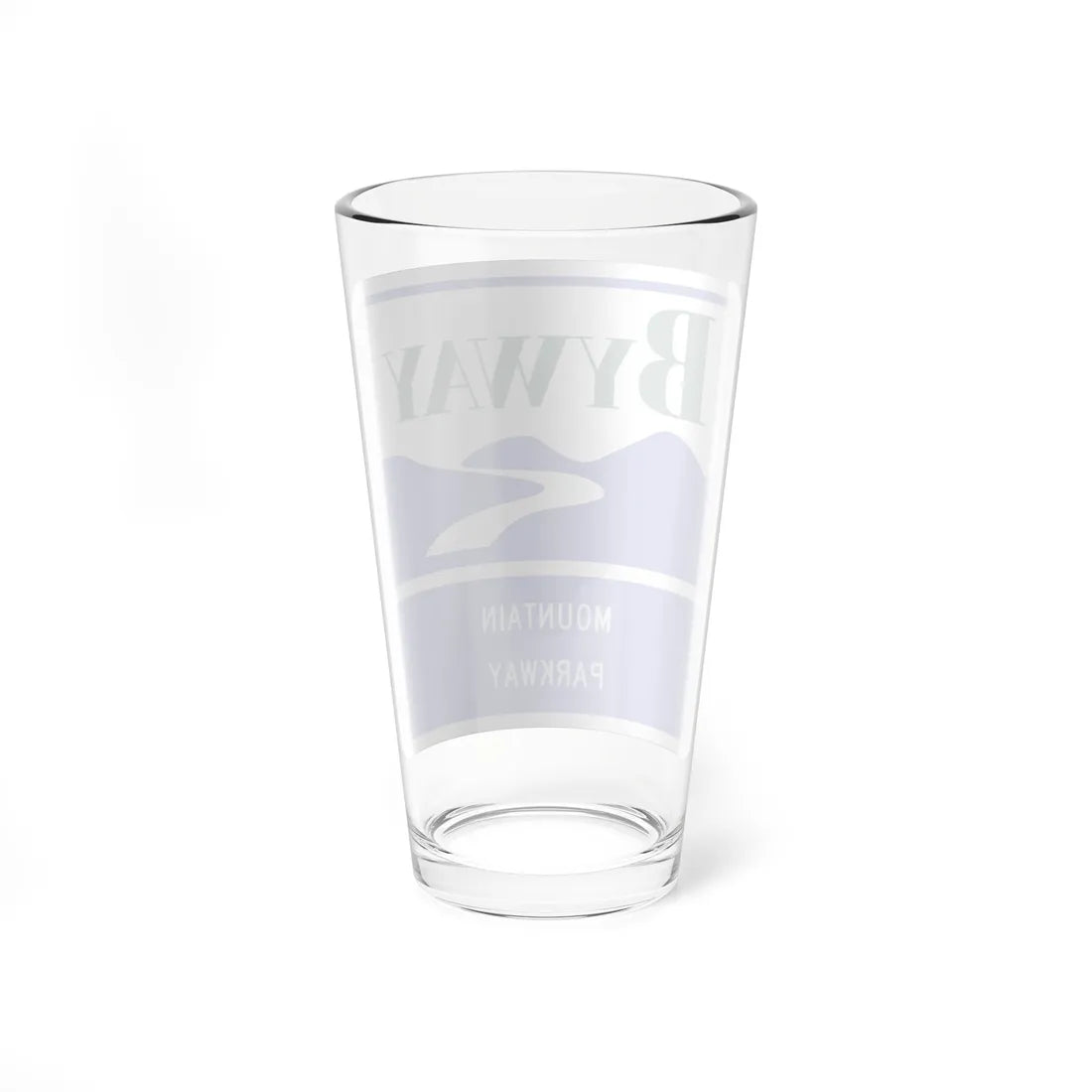 Mountain Parkway Byway shield (Virginia) (Road Sign) Pint Glass 16oz - Go Mug Yourself