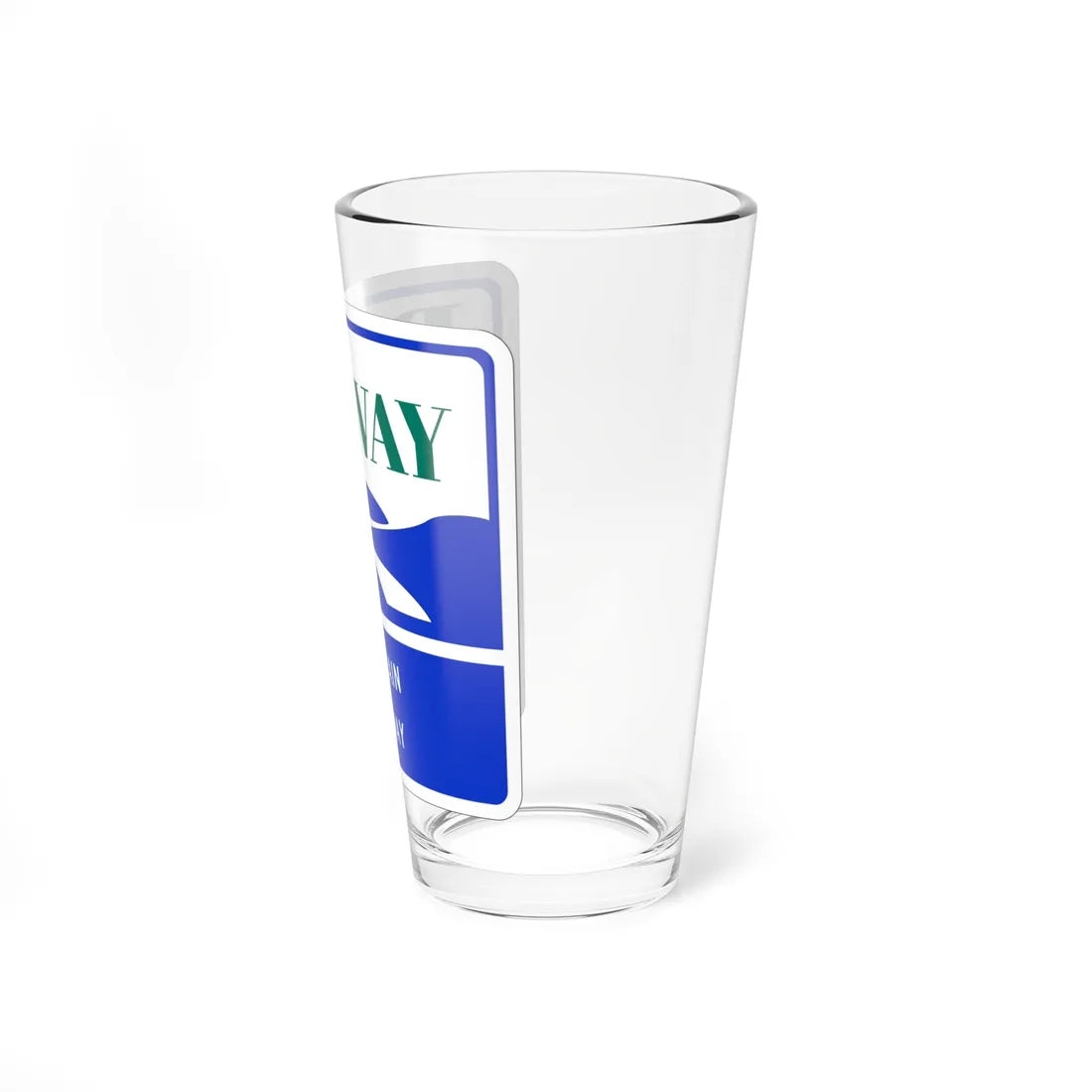 Mountain Parkway Byway shield (Virginia) (Road Sign) Pint Glass 16oz - Go Mug Yourself