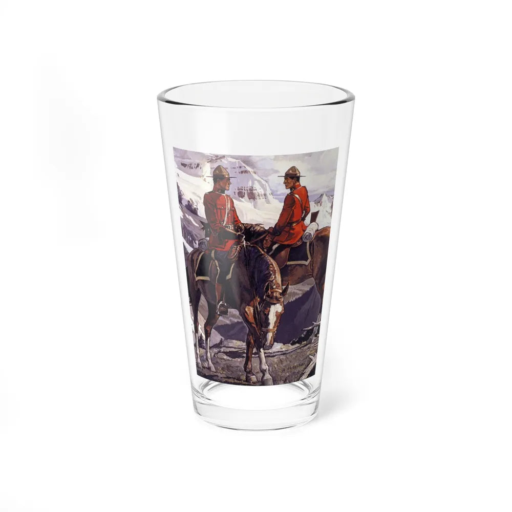 Mountain Rendezvous (Magazine Illustration) Pint Glass 16oz-16oz-Go Mug Yourself