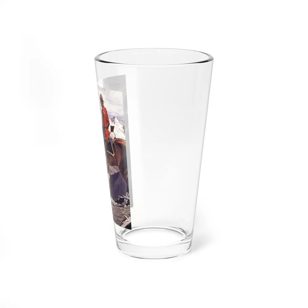 Mountain Rendezvous (Magazine Illustration) Pint Glass 16oz-Go Mug Yourself