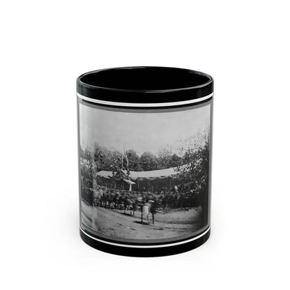 Mounted Cavalry Riding Past Reviewing Stand During The Grand Review Of The Union Army, Washington, D.C. (U.S. Civil War) Black Coffee Mug-11oz-Go Mug Yourself