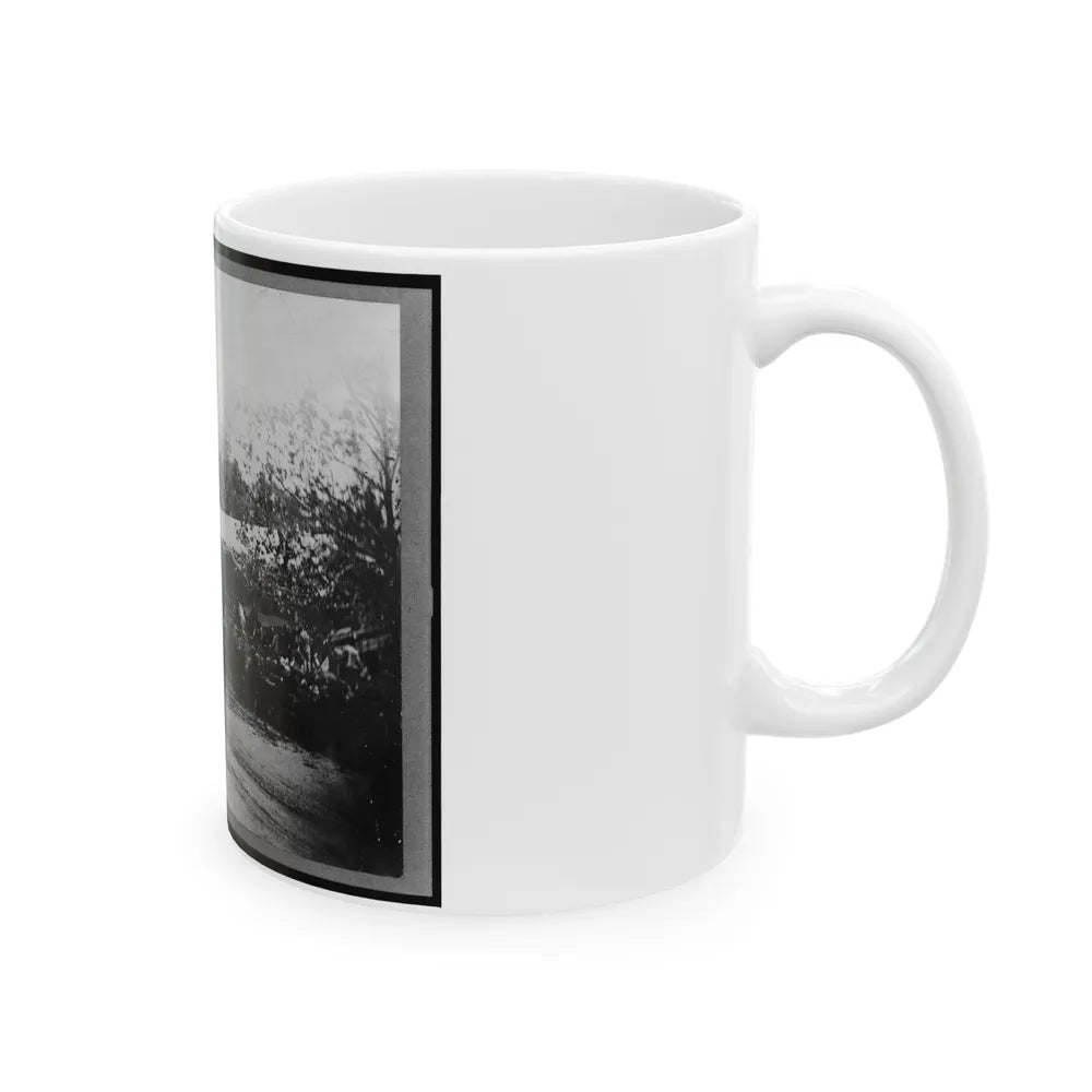 Mounted Cavalry Riding Past Reviewing Stand During The Grand Review Of The Union Army, Washington, D.C. (U.S. Civil War) White Coffee Mug-Go Mug Yourself