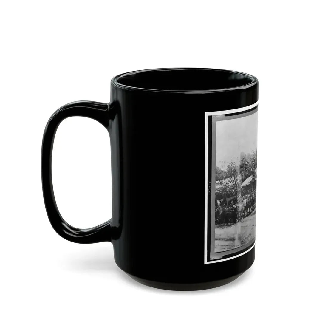 Mounted Cavalry Riding Past Reviewing Stand During The  Grand Review  Of The Union Army, Washington, D.C. (U.S. Civil War) Black Coffee Mug - Go Mug Yourself