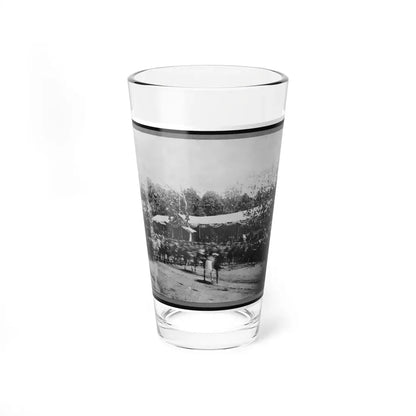 Mounted Cavalry Riding Past Reviewing Stand During The  Grand Review  Of The Union Army, Washington, D.C. (U.S. Civil War) Pint Glass 16oz 16oz - Go Mug Yourself