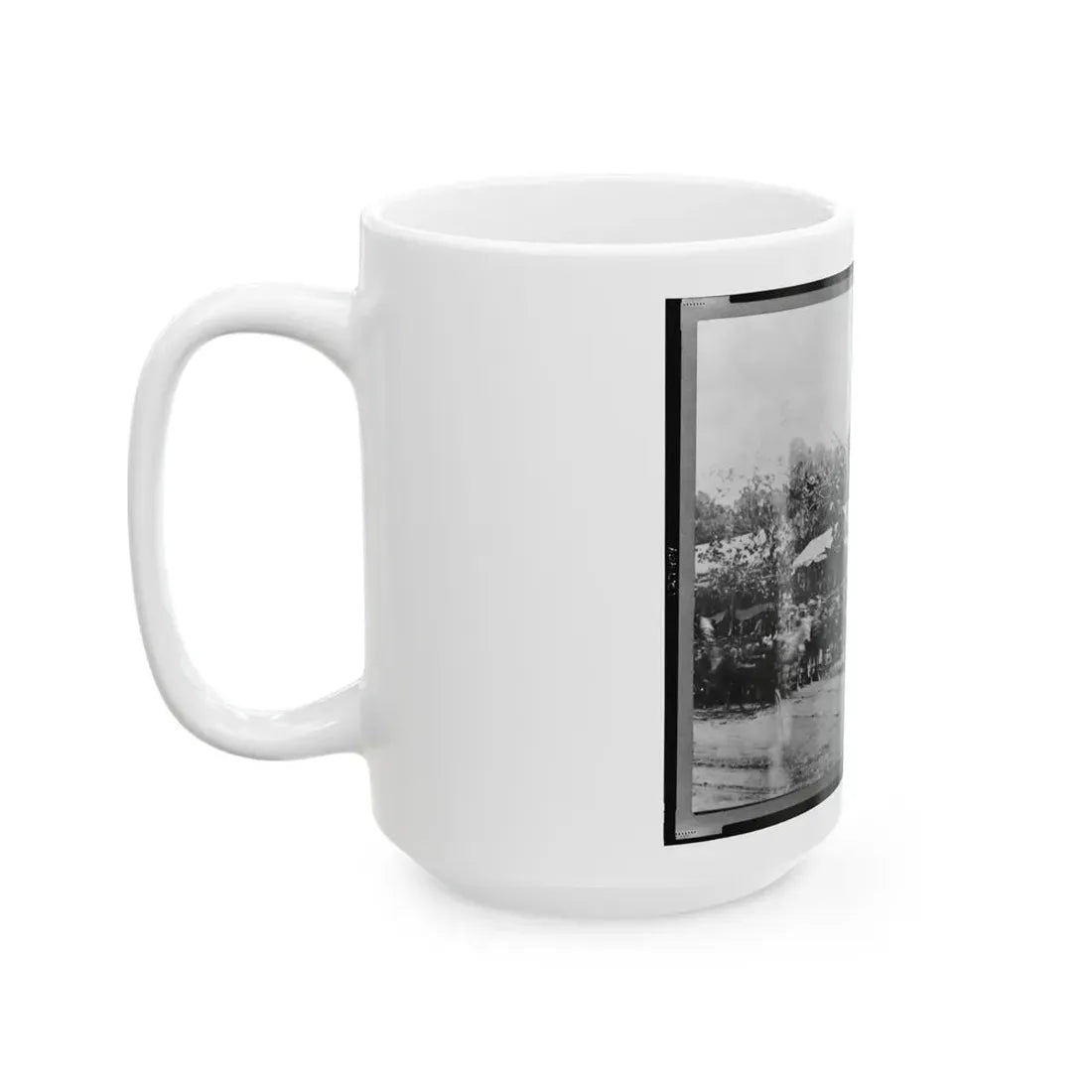 Mounted Cavalry Riding Past Reviewing Stand During The  Grand Review  Of The Union Army, Washington, D.C. (U.S. Civil War) White Coffee Mug - Go Mug Yourself