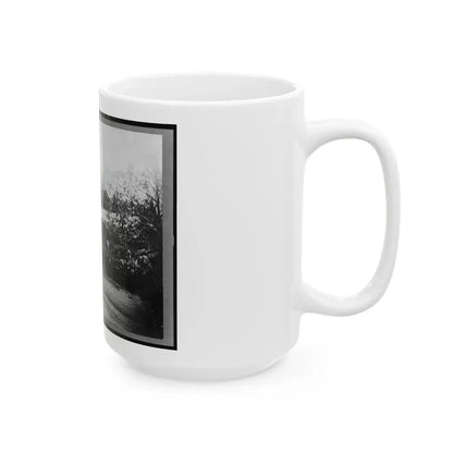 Mounted Cavalry Riding Past Reviewing Stand During The  Grand Review  Of The Union Army, Washington, D.C. (U.S. Civil War) White Coffee Mug - Go Mug Yourself