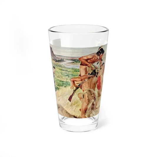 Mounted Patrol (1), The Saturday Evening Post, April 7, 1951 (Magazine Illustration) Pint Glass 16oz 16oz - Go Mug Yourself