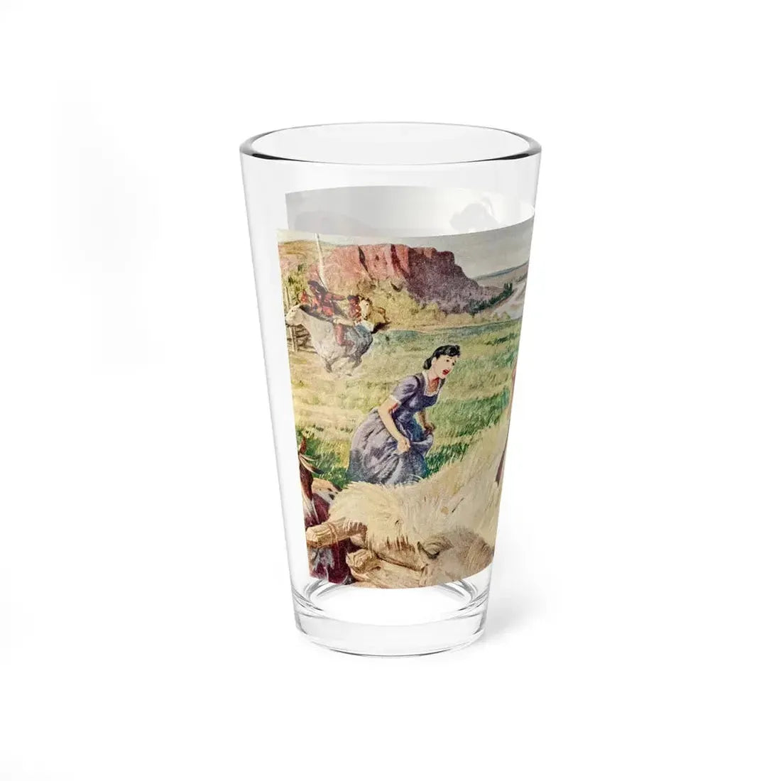 Mounted Patrol (1), The Saturday Evening Post, April 7, 1951 (Magazine Illustration) Pint Glass 16oz - Go Mug Yourself