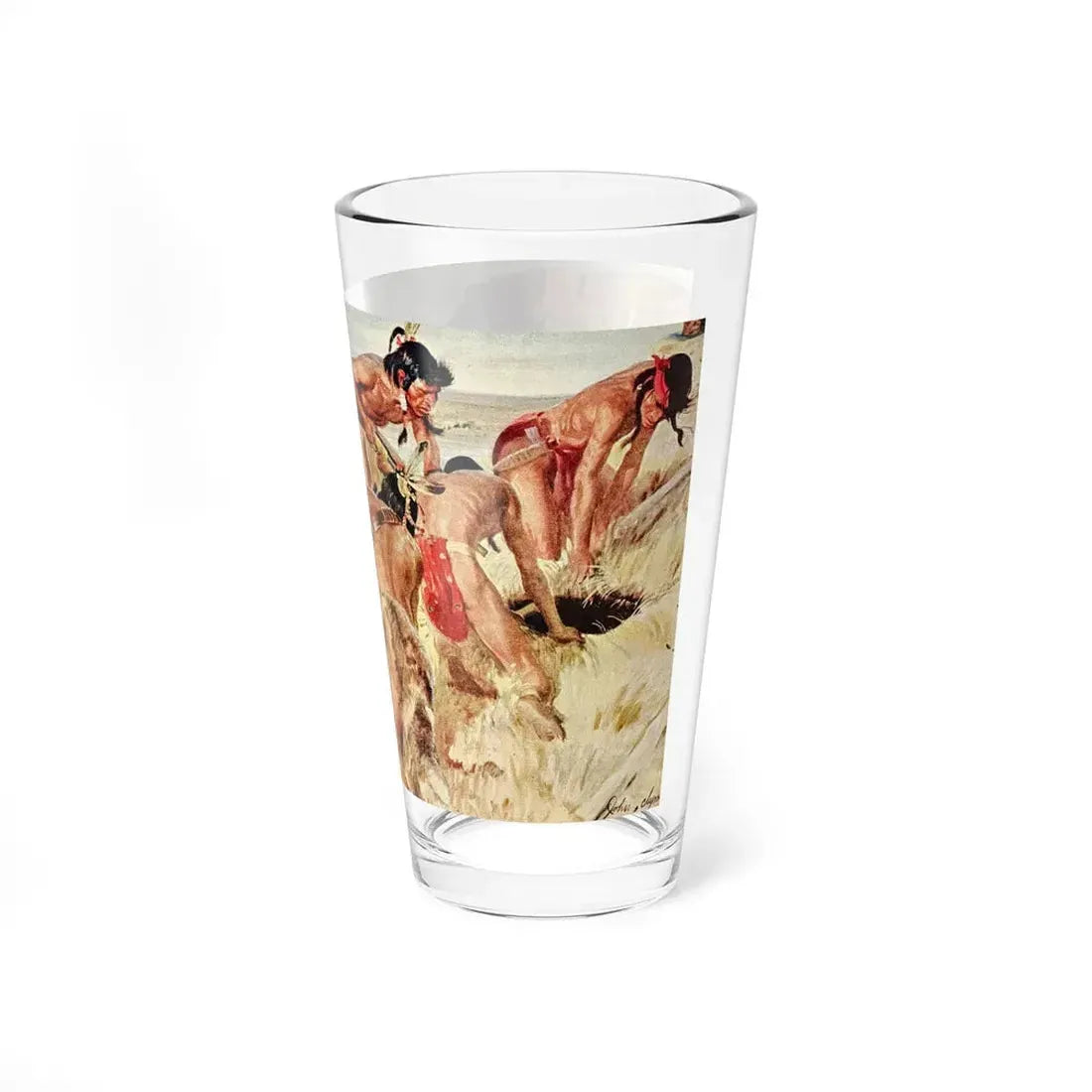 Mounted Patrol (1), The Saturday Evening Post, April 7, 1951 (Magazine Illustration) Pint Glass 16oz - Go Mug Yourself