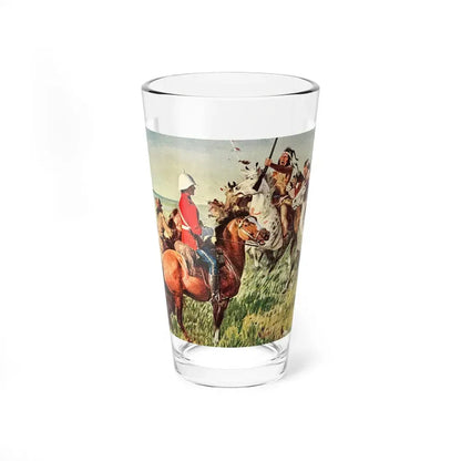 Mounted Patrol (2), The Saturday Evening Post, April 7, 1951 (Magazine Illustration) Pint Glass 16oz 16oz - Go Mug Yourself