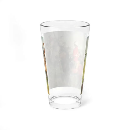 Mounted Patrol (2), The Saturday Evening Post, April 7, 1951 (Magazine Illustration) Pint Glass 16oz - Go Mug Yourself