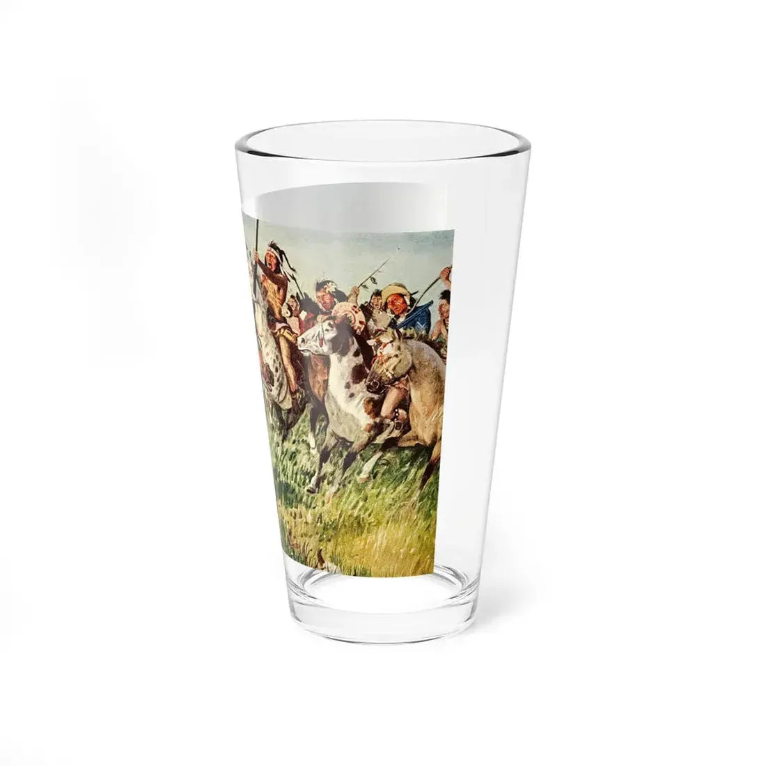 Mounted Patrol (2), The Saturday Evening Post, April 7, 1951 (Magazine Illustration) Pint Glass 16oz - Go Mug Yourself