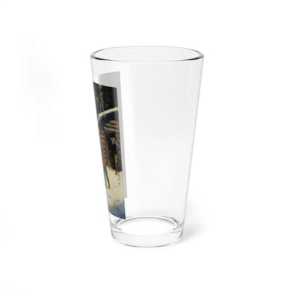 Mountie (Magazine Illustration) Pint Glass 16oz-Go Mug Yourself