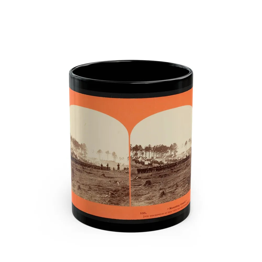 Mounting Guard 001 (U.S. Civil War) Black Coffee Mug-11oz-Go Mug Yourself