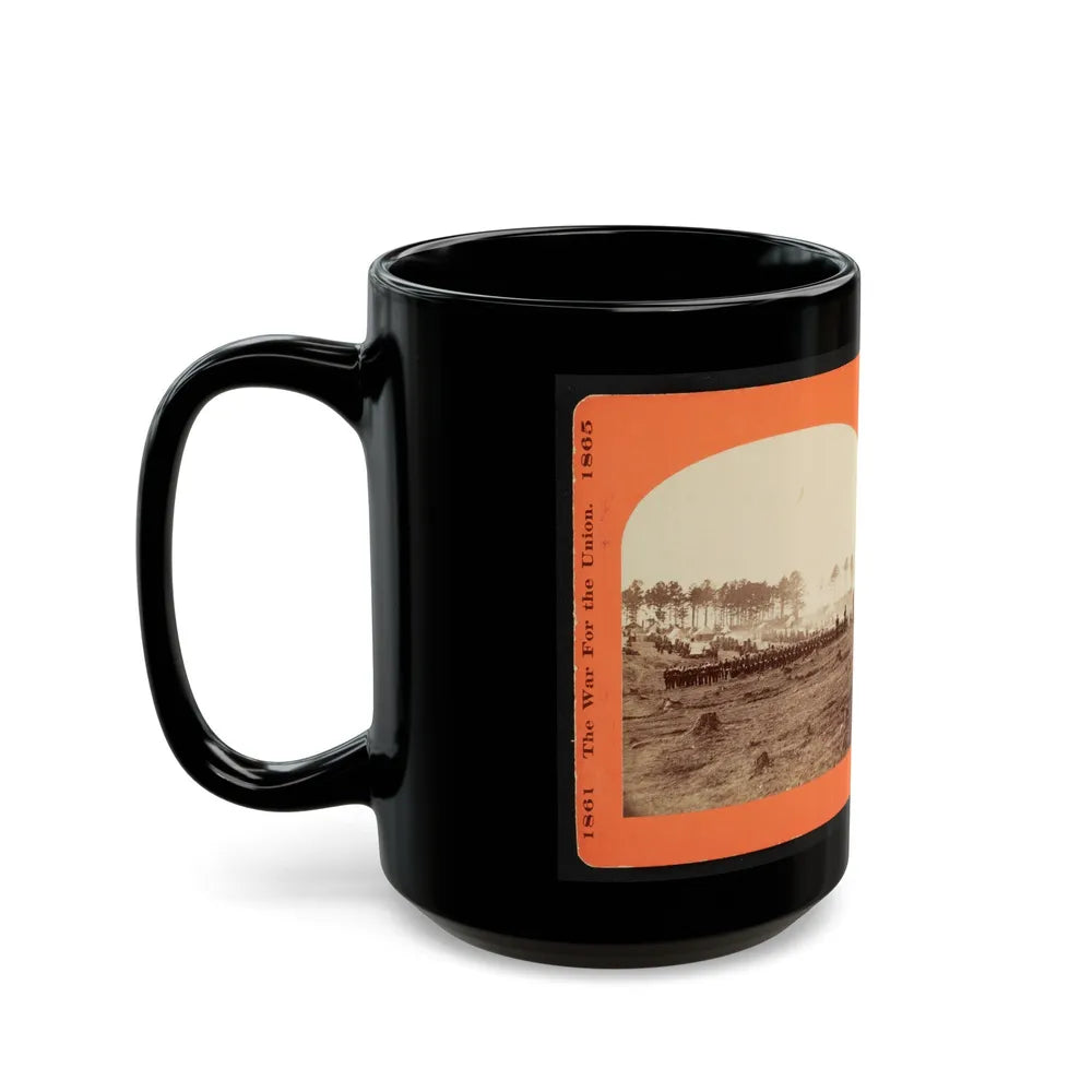 Mounting Guard 001 (U.S. Civil War) Black Coffee Mug-Go Mug Yourself