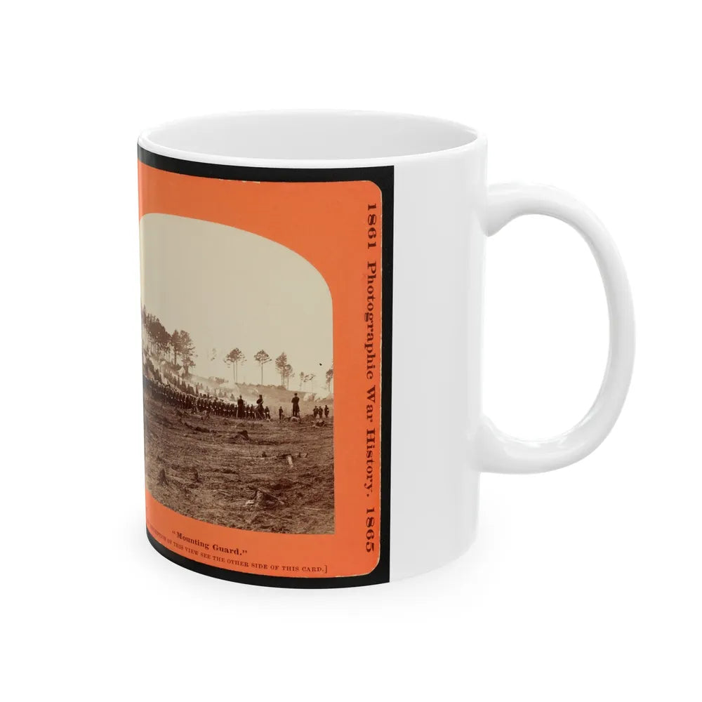 Mounting Guard 001 (U.S. Civil War) White Coffee Mug-Go Mug Yourself