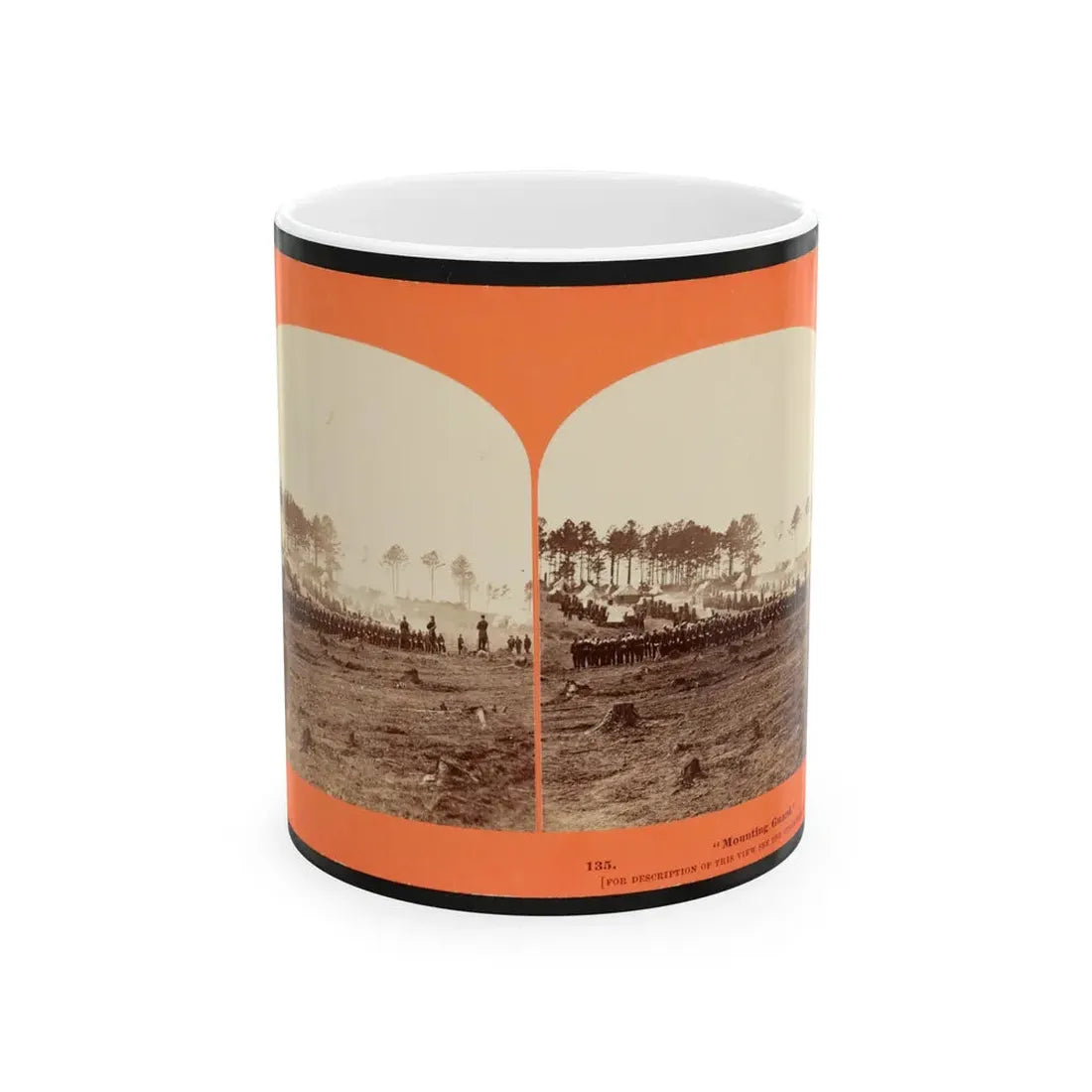 Mounting Guard  001 (U.S. Civil War) White Coffee Mug 11oz - Go Mug Yourself