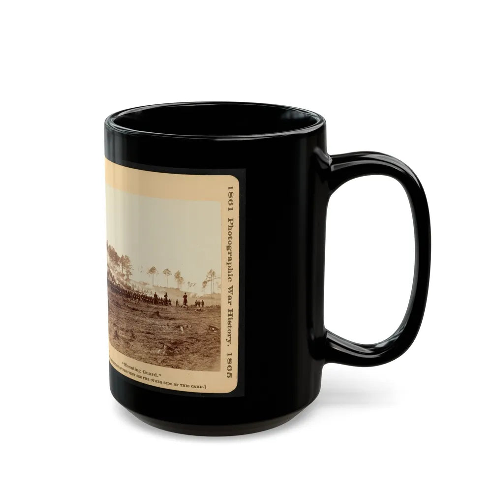 Mounting Guard (U.S. Civil War) Black Coffee Mug-Go Mug Yourself