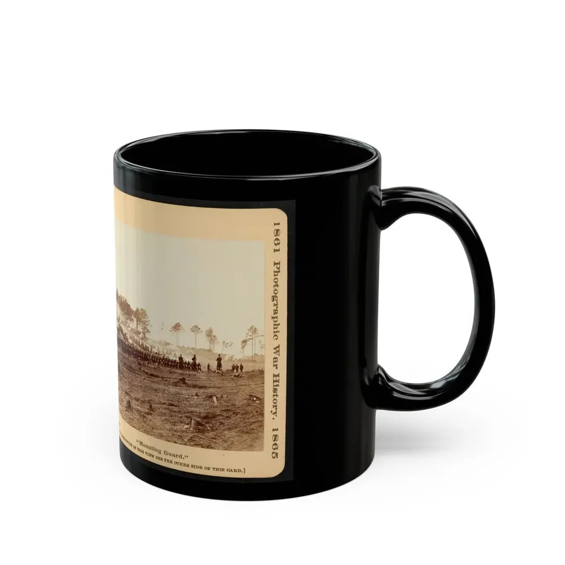 Mounting Guard (U.S. Civil War) Black Coffee Mug - Go Mug Yourself
