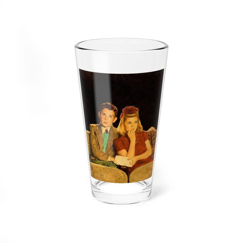 Movie Date, The Saturday Evening Post cover, April 4, 1942 (Magazine Illustration) Pint Glass 16oz-16oz-Go Mug Yourself